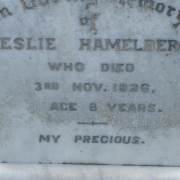 HAMELBERG Leslie -1926