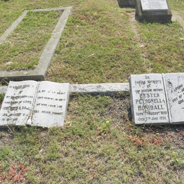 HONIBALL John Robert 1914-1947 &amp; Hester Petronella 1880-1930