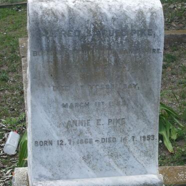 PIKE Alfred Samuel 1856-1932 &amp; Annie E. 1868-1953