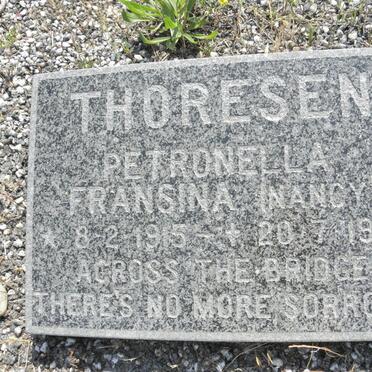 THORESEN Petronella Fransina 1915-1989