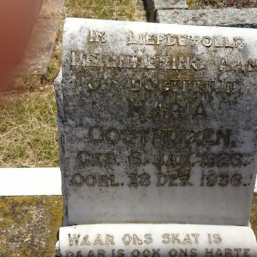 OOSTHUIZEN Maria 1926-1936
