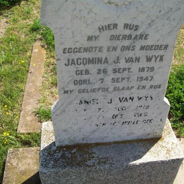 WYK Daniel J., van -1966 &amp; Jacomina J. 1879-1947