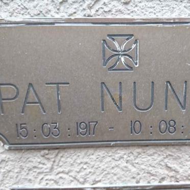 NUNAN Pat 1917-2008