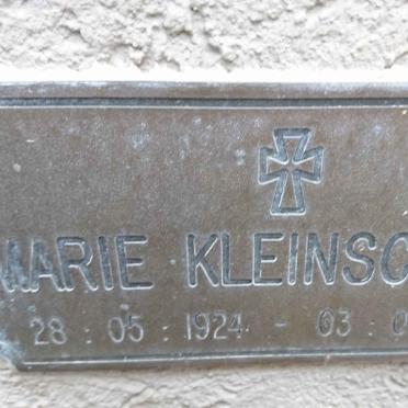 KLEINSCHMIDT Marie 1924-2002