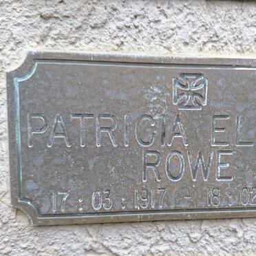 ROWE Patricia Elaine 1917-2003