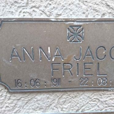 FRIEL Anna Jacoba 1911-2008
