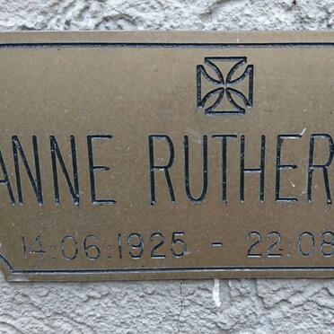 RUTHERFORD Anne 1925-1988