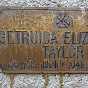 TAYLOR Getruida Elizabeth 1954-2007