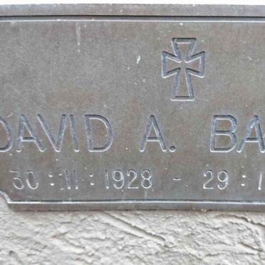 BARDIN David A. 1928-1990