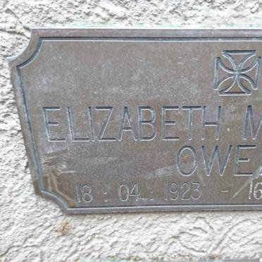 OWEN Elizabeth Margaret 1923-2007