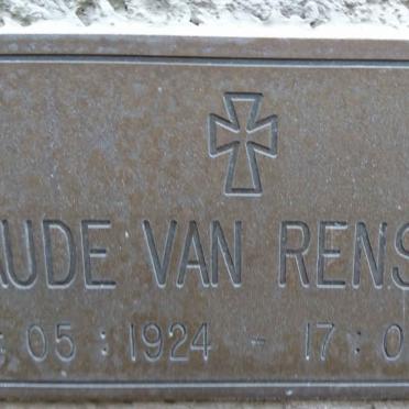 RENSBURG Claude, van 1924-1991