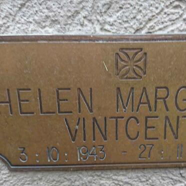 VINTCENT Helen Margaret 1943-2008