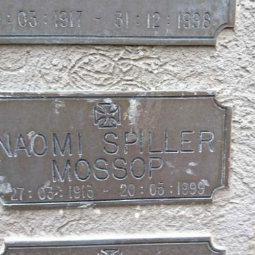 MOSSOP Naomi Spiller 1913-1999