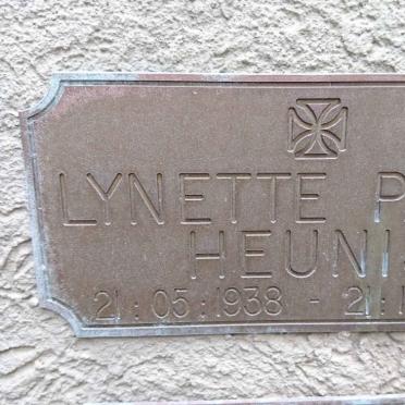 HEUNIS Lynette Paula 1938-2009