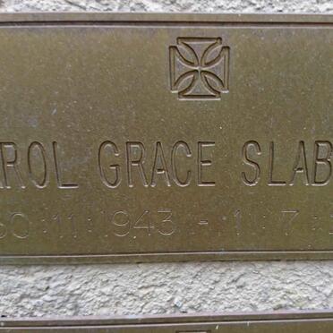 SLABBERT Carol Grace 1943-2016