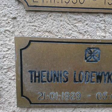 PIENAAR Theunis Lodewyk 1929-2015