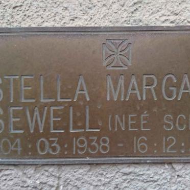 SEWELL Stella Margaret nee SCHURR 1938-2009