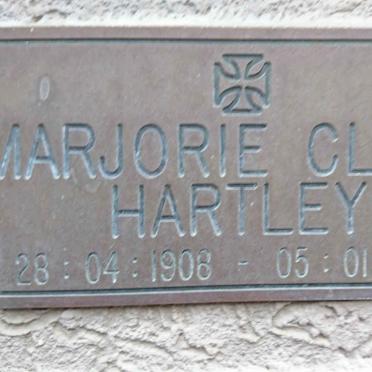 HARTLEY Marjorie Clark 1908-1990