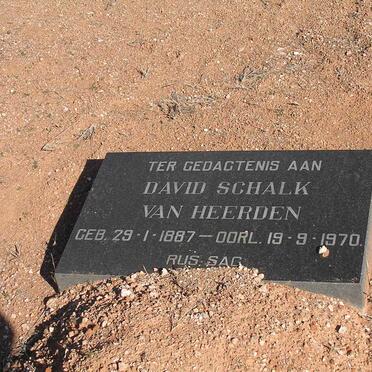 HEERDEN David Schalk, van 1887-1970