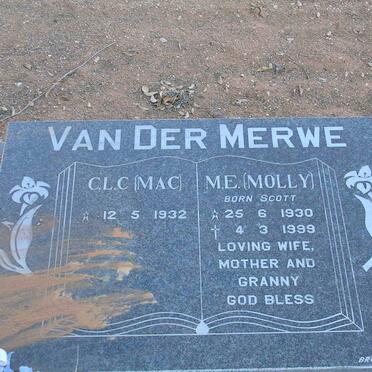 MERWE C.L.C., van der 1932- &amp; M.E. SCOTT 1930-1999