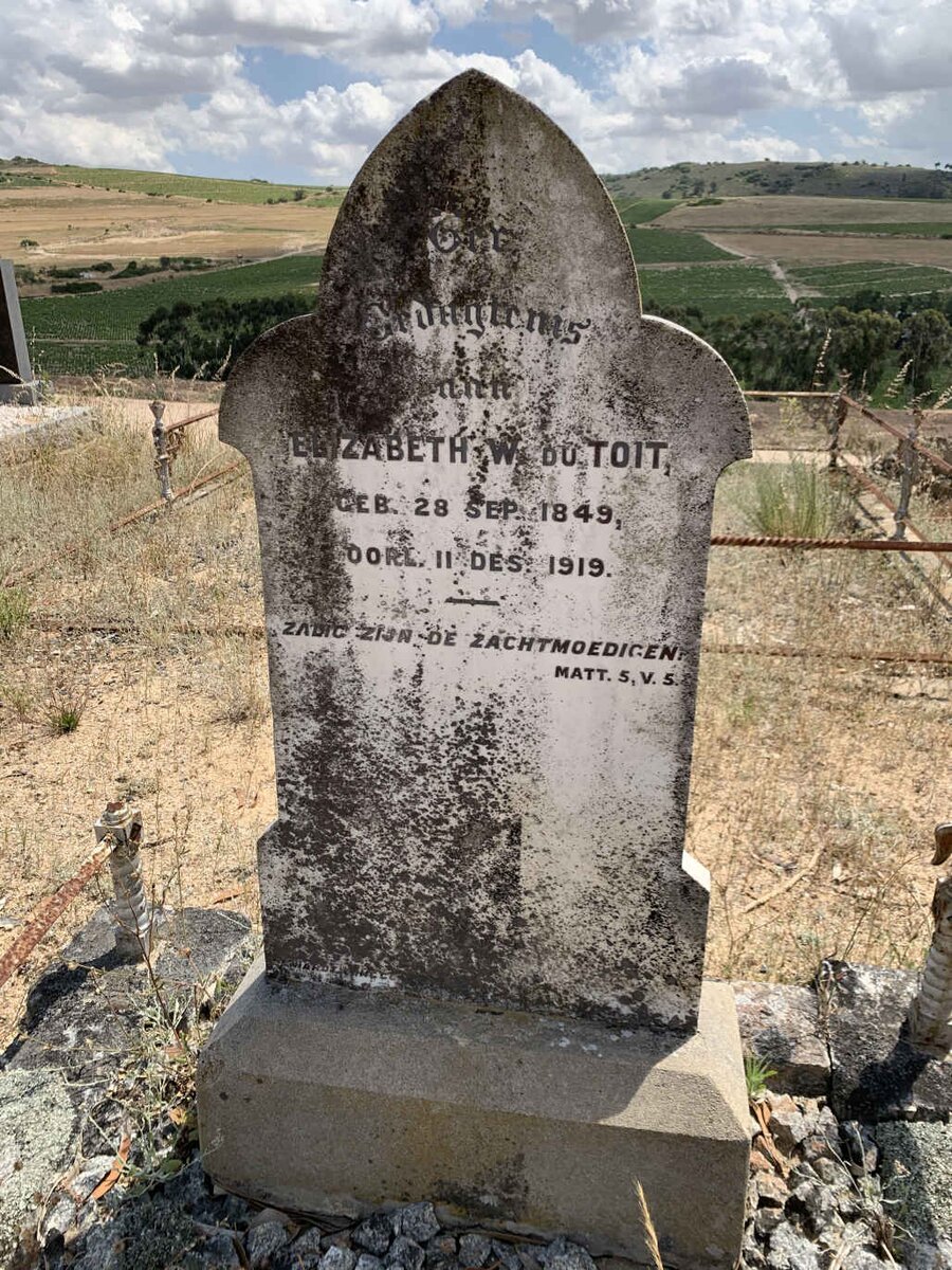 TOIT Elizabeth, du 1849-1919