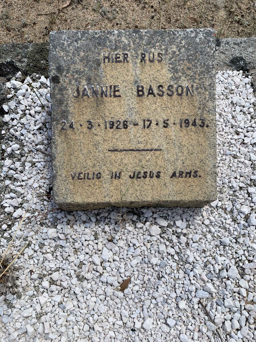 BASSON Jannie 1926-1943