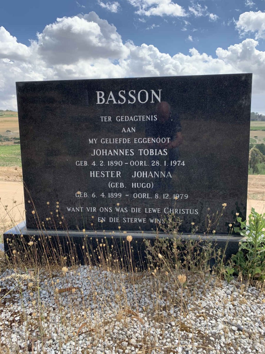 BASSON Johannes Tobias 1890-1974 & Hester Johanna HUGO 1899-1979