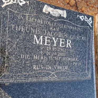 MEYER Theunis Jacobus Gustav 1912-2003