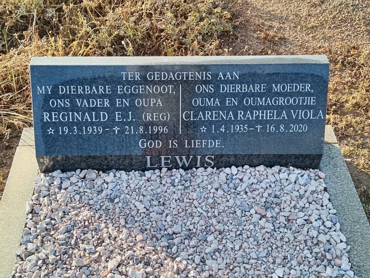 LEWIS Reginald E.J. 1939-1996 & Clarena Raphela Viola 1935-2020