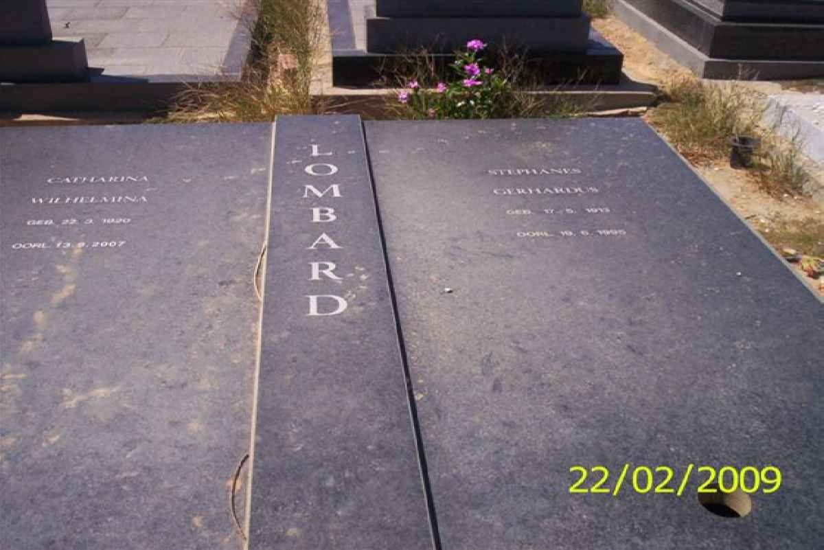 LOMBARD Stephanus Gerhardus 19??-19?? & Catharina Wilhelmina 1920-2007
