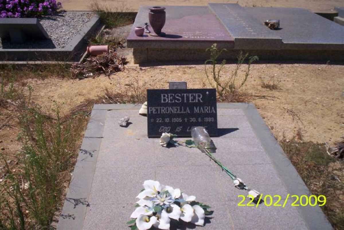 BESTER Petronella Maria 1905-1989