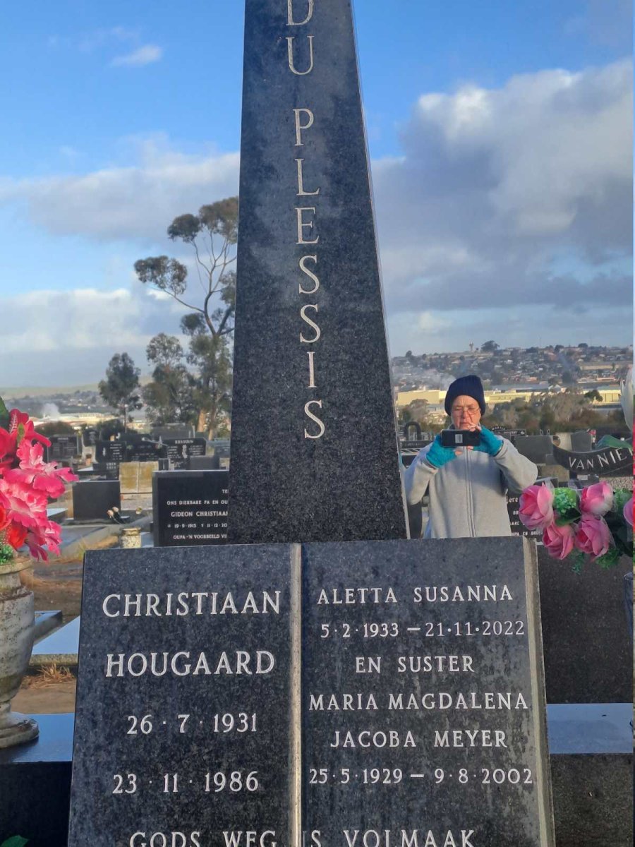 PLESSIS Christiaan Hougaard, du 1931-1986 & Aletta Susanna 1933-2022
