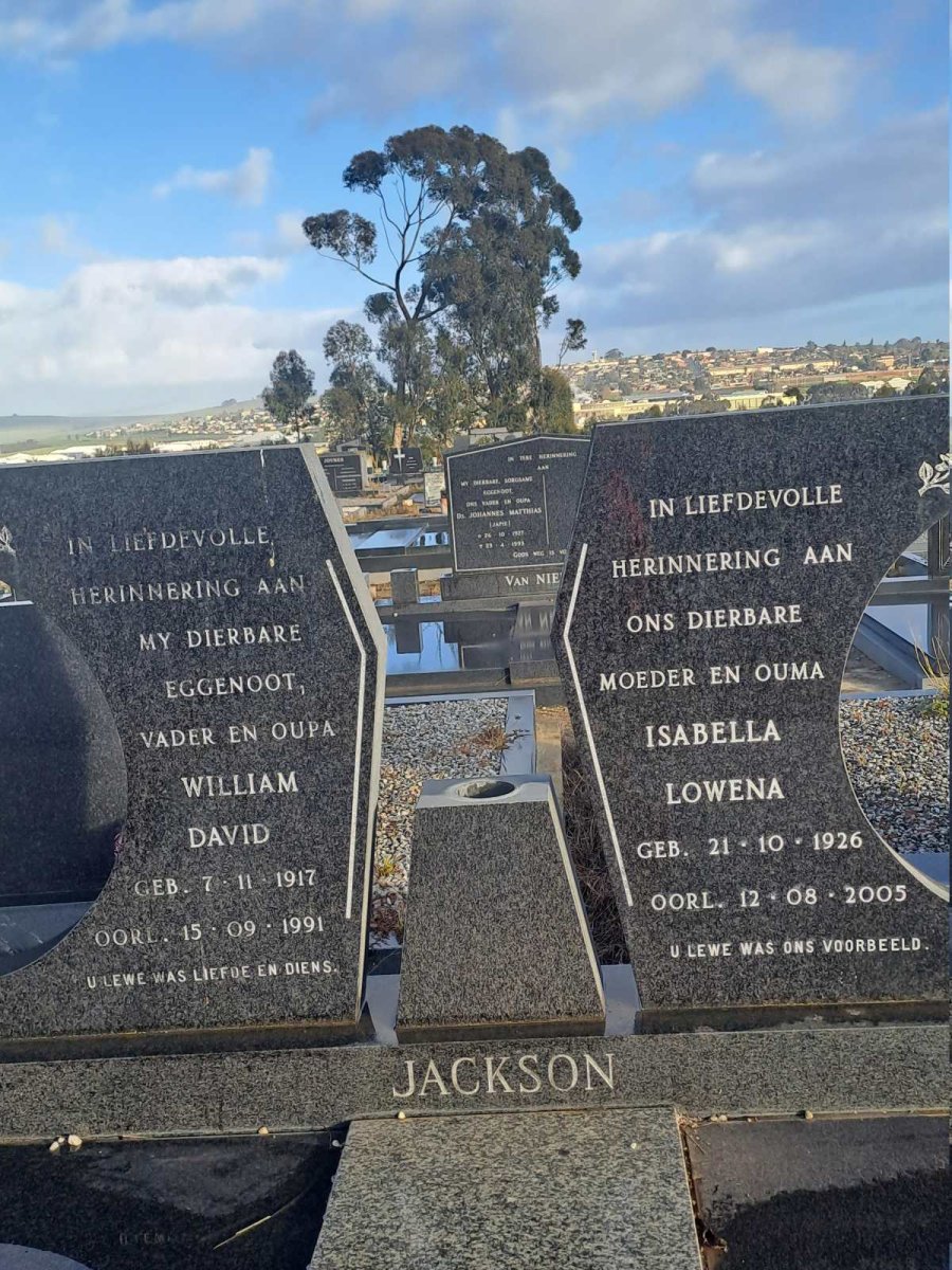 JACKSON William David 1917-1991 & Isabella Lowena 1926-2005