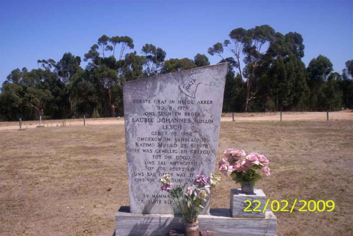 LESCH Laurie Johannes 1958-1978