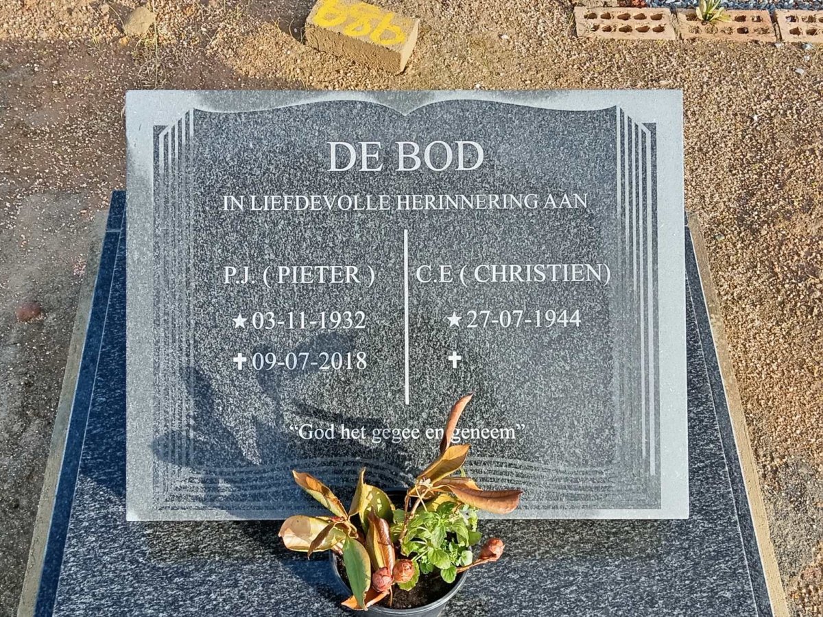 BOD P.J., de 1932-2018 & C.E. 1944-