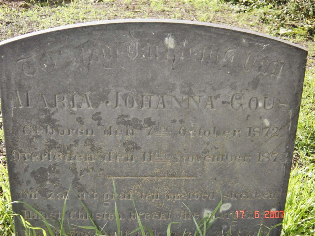 GOUS Maria Johanna 1872-1873