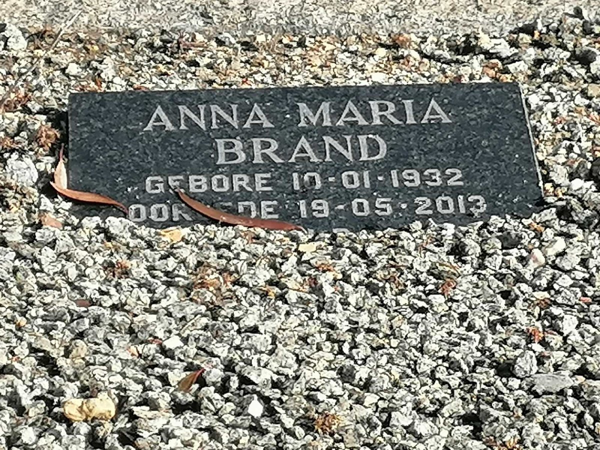 BRAND Anna Maria 1932-2013