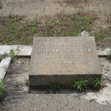 BRAUER Hermann D.B. 1855-1937