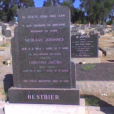 BESTBIER Nicolaas Johannes 1904-1968 &amp; Christina Jacoba FEYT 1912-2003