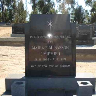 BASSON Maria E.M 1892-1971