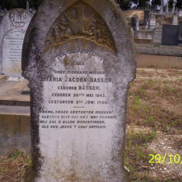 BASSON Maria Jacoba neé BASSON 1843-1908