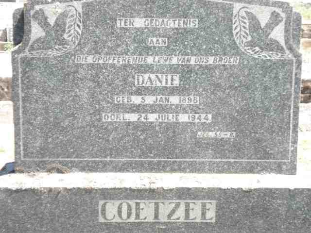 COETZEE Danie 1898-1944