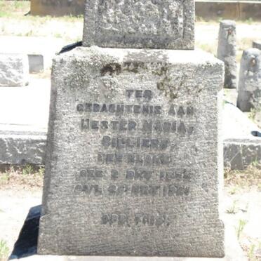 CILLIERS Hester Maria nee BLAKE 1878-1921