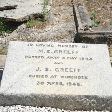 GREEFF M.E. -1943 &amp; J.S. -1948