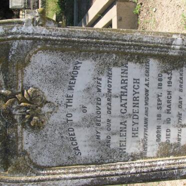 HEYDENRYCH Helena Catharina, formerly GREEN nee HOFFMANN 1880-1943