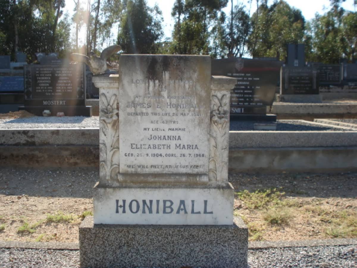 HONIBALL James E. -1941 &amp; Johanna Elizabeth Maria 1904-1968