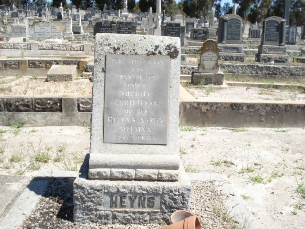 HEYNS Michiel Christiaan &amp; Helena Sarha Meltina LOUBSER