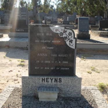 HEYNS Anna nee KOTZE 1885-1966