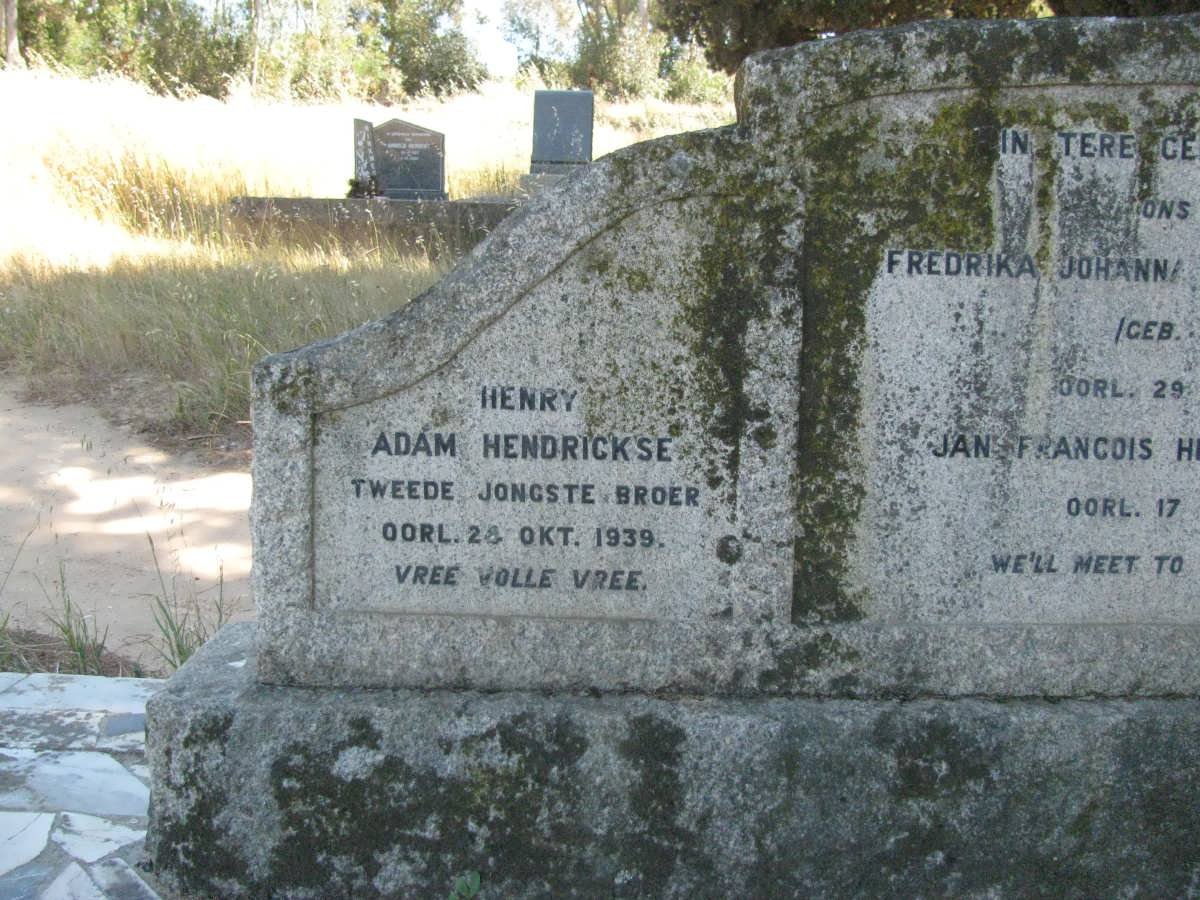 HENDRICKSE Adam -1939