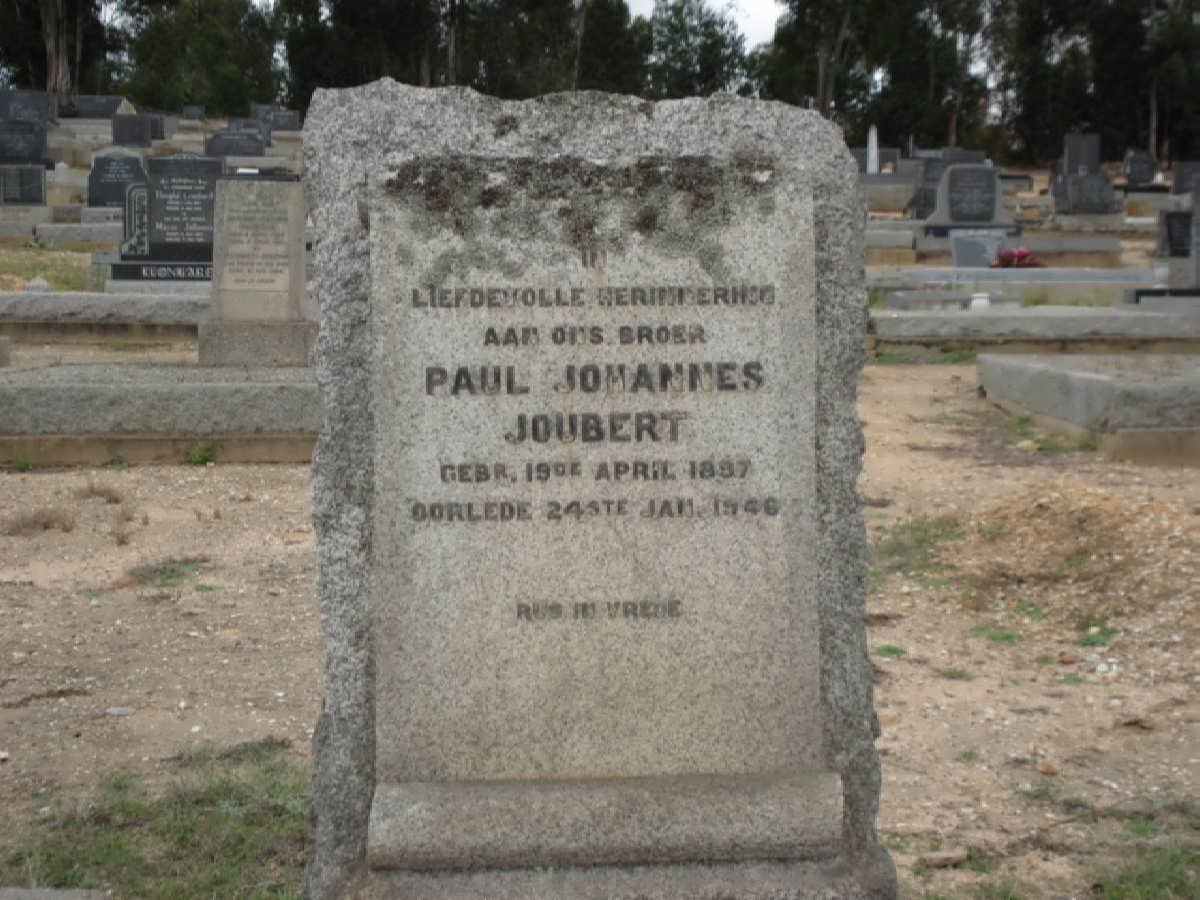 JOUBERT Paul Johannes 1897-1946